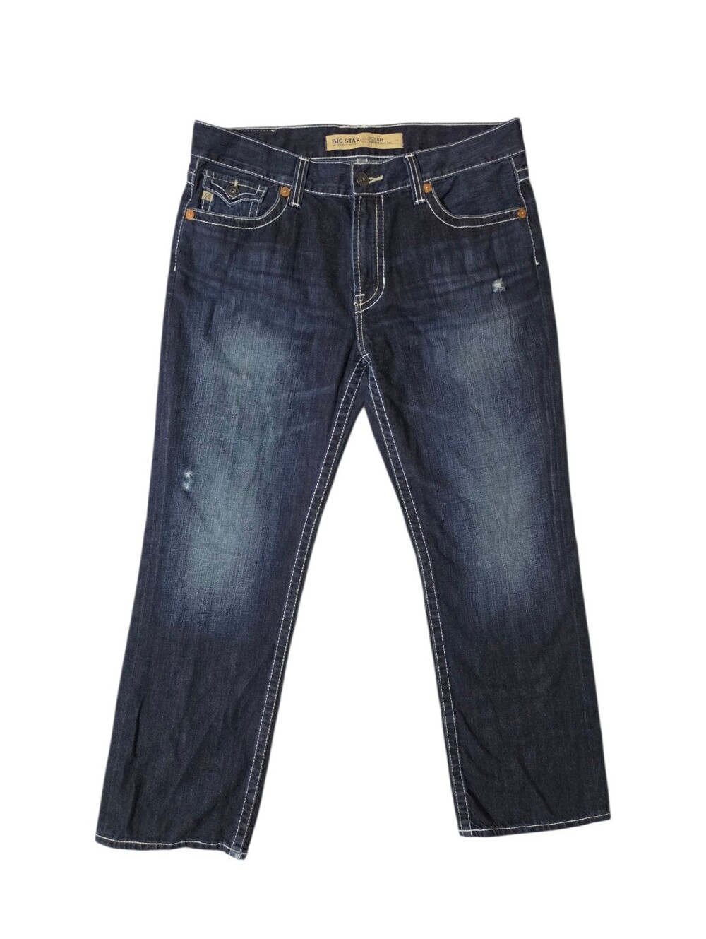 Big Star Men’s Pioneer Dark Wash Y2K Bootcut Jeans 38S